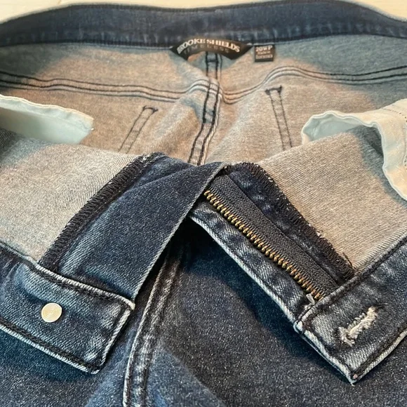 Brooke Shields jeans EUC size 20W petite dark wash boot cut 5pocket w/stretch - Picture 8 of 12